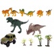 Terenowy tor samochodowy Dinozaury Park dinosaur 240 elementów XXL