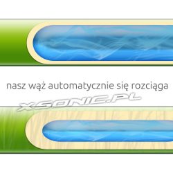 Wąż ogrodowy elastyczny rozciągliwy 15-45 metrów HQ pistolet 7 dysz zraszacz