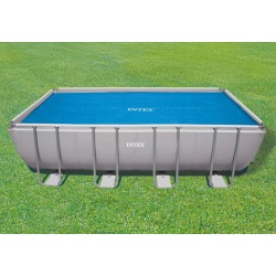 Prostokątna pokrywa solarna do basenu 549 x 274 cm INTEX 28016 na wodę