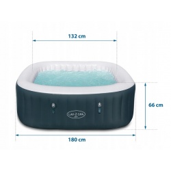 Dmuchane jacuzzi IBIZA 180 x 180 x 66cm 140 dysz Lay-Z Spa Bestway 60015