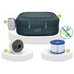 Dmuchane jacuzzi IBIZA 180 x 180 x 66cm 140 dysz Lay-Z Spa Bestway 60015