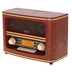 Radio retro FM w drewnianej obudowie z Bluetooth USB Adler AD 1187 Vintage