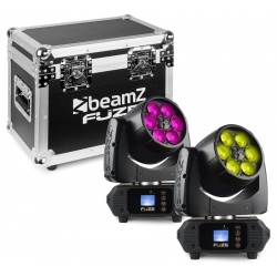 Głowa ruchoma efekt świetlny WASH 6x10W LED BeamZ 2x FUZE610Z DMX + walizka do transportu