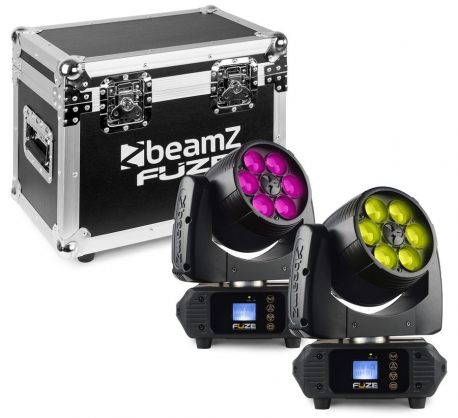 Głowa ruchoma efekt świetlny WASH 6x10W LED BeamZ 2x FUZE610Z DMX + walizka do transportu