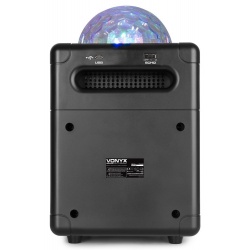 Głośnik przenośny karaoke LED SBS50 BT czarny Jelly Ball kula dyskotekowa
