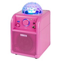Głośnik przenośny karaoke LED SBS50 BT czarny Jelly Ball kula dyskotekowa