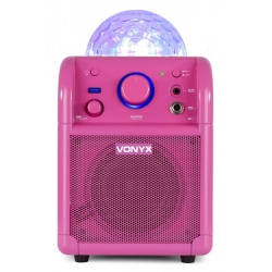 Głośnik przenośny karaoke LED SBS50 BT czarny Jelly Ball kula dyskotekowa