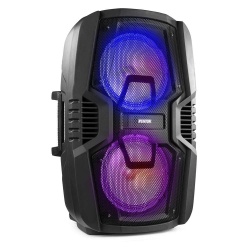 Głośnik mobilny Fenton 2x 10" FT210LED zestaw karaoke z Bluetooth 700W