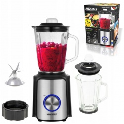 Blender kielichowy Mesko MS4080 do kruszenia lodu szklany dzbanek 1,5L