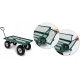 Duży wózek ogrodowy transportowy 100L do 400 kg przyczepka ogrodowa
