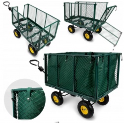 Wózek ogrodowy przyczepka do quada traktora ciągnięcia ładowność 450 kg