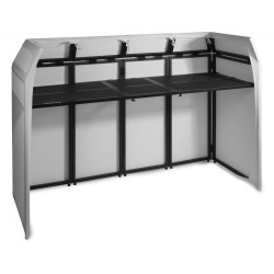 Pulpit dla dj'a STAND ekran biały i czarny VONYX DJ BOOTH torba blat