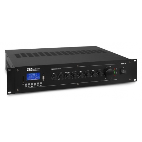 Wzmacniacz instalacyjny do systemów nagłośnieniowych z mikserem 100V 120W PRM120