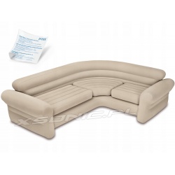 Kanapa narożna sofa nadmuchiwana 257 x 203 x 76 cm INTEX 68575 narożnik