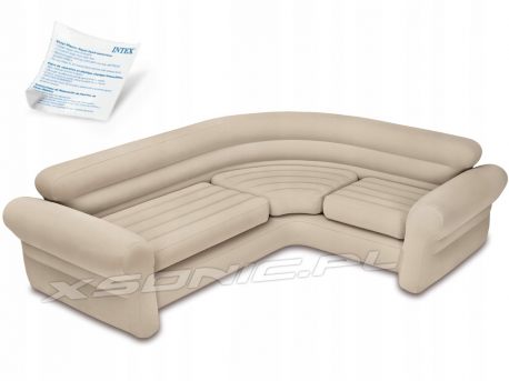 Kanapa narożna sofa nadmuchiwana 257 x 203 x 76 cm INTEX 68575 narożnik