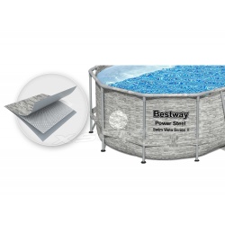 Basen stelażowy z oknami 427 x 250 x 100 cm owalny 12w1 Bestway 56714N
