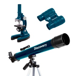 Zestaw Discovery Scope 3 teleskop mikroskop lornetka zestaw z książką 