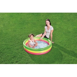 Basen dmuchany dla dzieci z pompowanym dnem 102 x 25 cm Bestway 51104