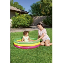 Basen dmuchany dla dzieci z pompowanym dnem 102 x 25 cm Bestway 51104