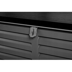 Skrzynia ogrodowa 390 litrów klapa na podnośnikach 143 x 57 x 53,5 cm 2 kolory