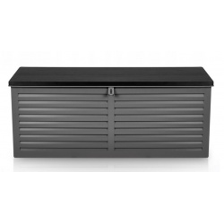 Skrzynia ogrodowa 390 litrów klapa na podnośnikach 143 x 57 x 53,5 cm 2 kolory