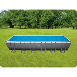 Pokrywa solarna 716 x 346 cm na basen prostokątny stelażowy INTEX 28017
