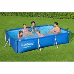 Basen prostokątny 300 x 201 x 66 cm 15w1 Bestway 56404 komplet stelażowy
