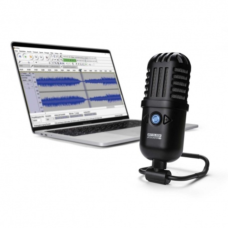 Mikrofon dynamiczny sPodcaster Go ze statywem USB AUX Reloop jack