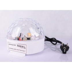 Półkula obrotowa LED Ibiza ASTRO-9C efekt mini LED 9 kolorów pilot tryb auto