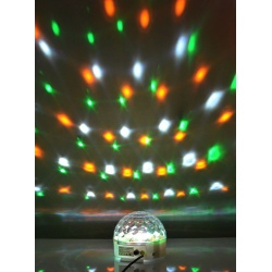 Półkula obrotowa LED Ibiza ASTRO-9C efekt mini LED 9 kolorów pilot tryb auto