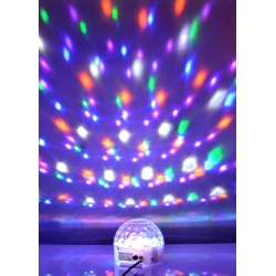 Półkula obrotowa LED Ibiza ASTRO-9C efekt mini LED 9 kolorów pilot tryb auto