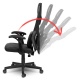 Gamingowy fotel dla gracza Shiron fotel biurowy mikrosiatka 3 kolory do wyboru