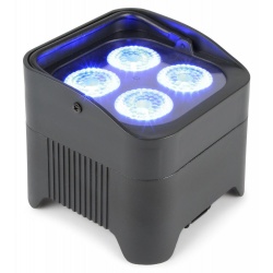 Oświetlacz na baterie 12V i 230V BBP94 Uplight Par 4x10W RGBWA-UV