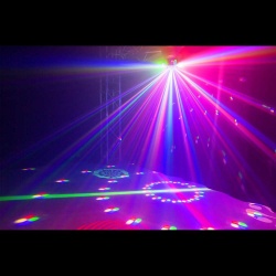 Efekt świetlny LED BeamZ Whirlwind 3w1 z obrotową głowicą i gobo pilot