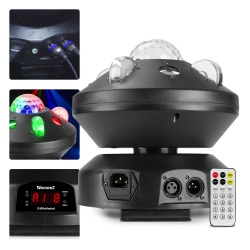 Efekt świetlny LED BeamZ Whirlwind 3w1 z obrotową głowicą i gobo pilot