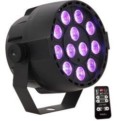 Reflektor LED oświetlenie dyskotekowe Ibiza PAR-MINI-RGB3 z pilotem