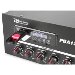 Wzmacniacz PA do instalacji radiowęzłowej Power Dynamics PBA120 100V