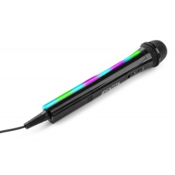 Mikrofon przewodowy do karaoke z oświetleniem LED RGB KMD55B