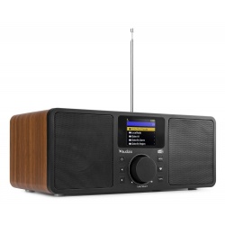 Radio internetowe DAB+ Rome Audizio LAN WiFi Bluetooth brązowe czarne białe