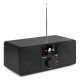 Radio internetowe DAB+ Rome Audizio LAN WiFi Bluetooth brązowe czarne białe