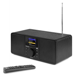 Radio internetowe DAB+ Rome Audizio LAN WiFi Bluetooth brązowe czarne białe