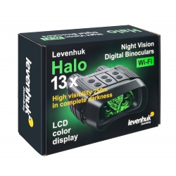 Cyfrowa lornetka noktowizyjna Levenhuk Halo 13x do obserwacji w dzień i w nocy z rejestratorem