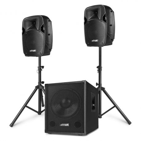 Aktywny zestaw nagłośnieniowy 12'' MX700 2.1 dwie kolumny subwoofer