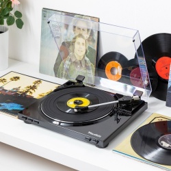 Gramofon Audizio z wkładką Audio-Technica funkcja RIP konwersji do MP3 RP310
