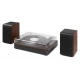 Gramofon stereo Audizio RP330D z Bluetooth i głośnikami 100W brązowy czarny