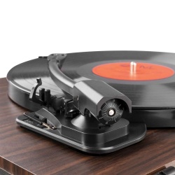 Gramofon stereo Audizio RP330D z Bluetooth i głośnikami 100W brązowy czarny