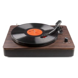 Gramofon stereo Audizio RP330D z Bluetooth i głośnikami 100W brązowy czarny