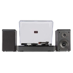 Gramofon stereo Audizio RP330D z Bluetooth i głośnikami 100W brązowy czarny