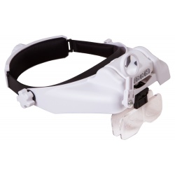 Lupa nagłowna Levenhuk Zeno Vizor HR6 z akumulatorem rozmiar soczewki 100x43/30 mm oświetlenie LED