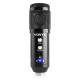 Mikrofon studyjny USB Vonyx CM320 ze statywem stołowym czarny biały srebrny
